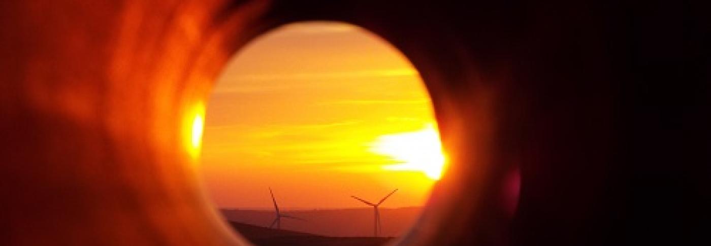 National Grid ESO - Network Options Assessment NOA 2020 download - Turbines in sunset
